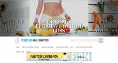 Desktop Screenshot of fitnessandhealthmatters.com